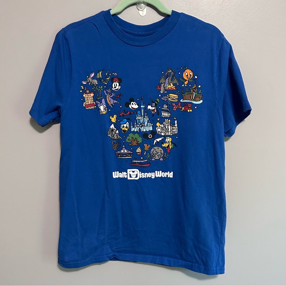Disney Parks Graphic Tee – Men’s Medium Blue Walt Disney World Shirt
